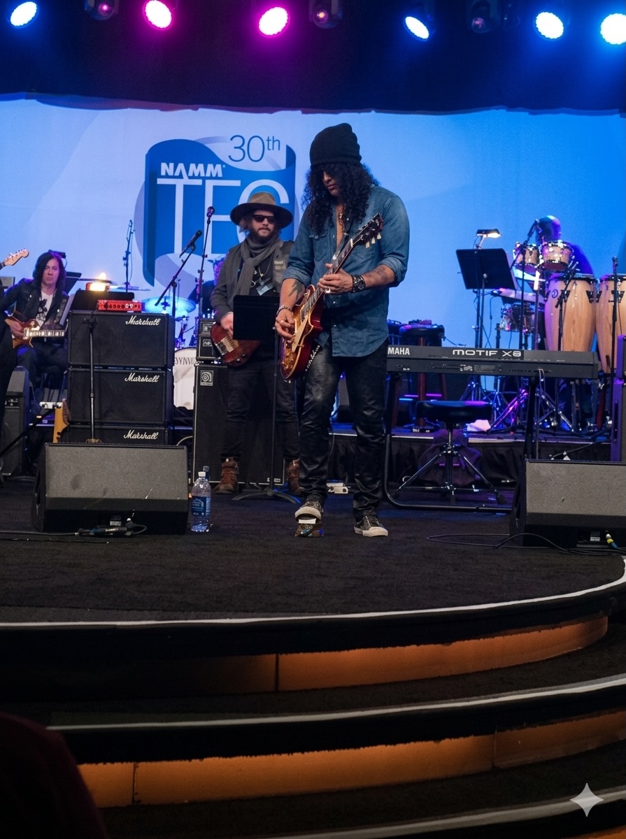 Slash and Don Was Rehearsal - NAMM